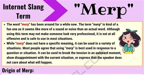 Merp Meaning What Does The Funny Slang Term Merp Mean 7esl