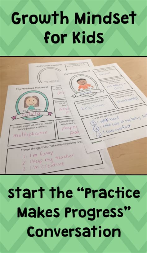 Growth Mindset Activity for Students in Elementary School | Growth mindset activities, Growth ...