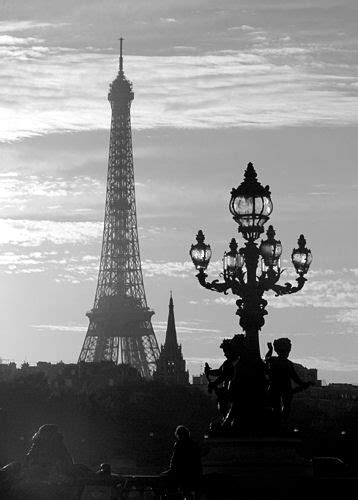Paris Paris Eiffel Tower Black And White