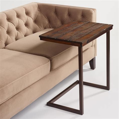 Buy Wood Laptop Table For Couch Recliner And Sofa Slide Under Couch