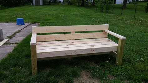 At your doorstep faster than ever. Nice big bench | Do It Yourself Home Projects from Ana White | Outdoor bench plans, Bench ...