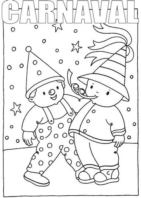 Kleurplaat carnaval CARNAVAL Pinterest School, Kids colouring
