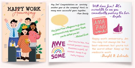 Work Anniversary Cards Group Ecards For Office