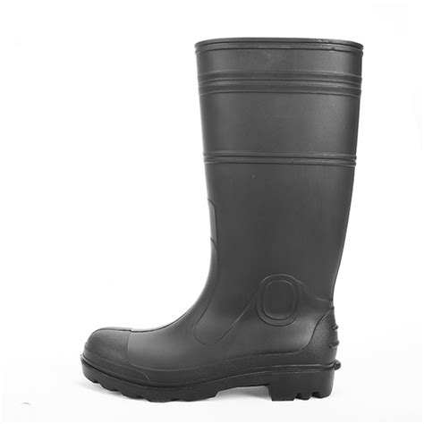 Qh 001 Black Oil Resistant Men Pvc Safety Rain Boot For Work Buy