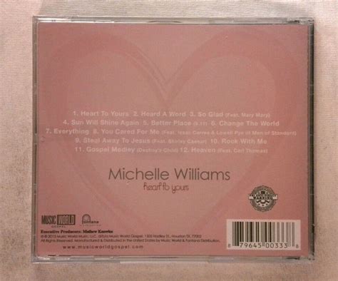 Michelle Williams Heart To Yours New Cd Ebay