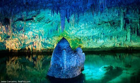 Beautiful Waterfalls Crystal Cave Of Bermuda