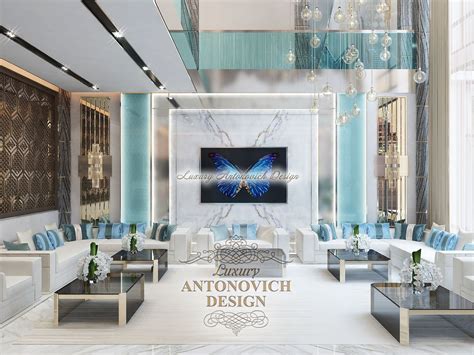 Гостиная в современном стиле Дубай Luxury Antonovich Design
