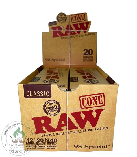 Raw Classic 98 Special Cones 20 Pack