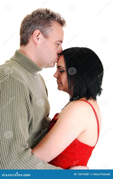 Husband Kissing Wife Stock Image Image 13074281