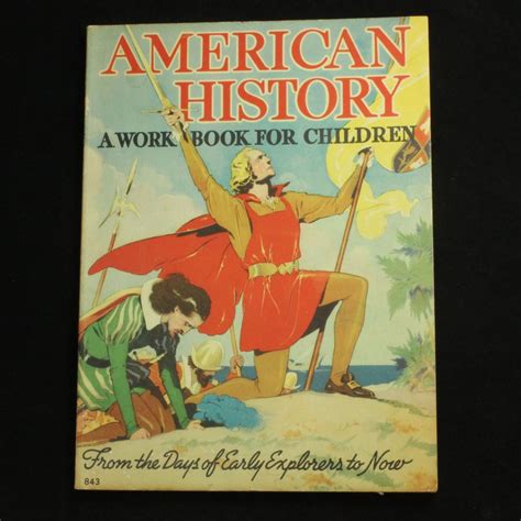 Vintage American History A Workbook For Children C 1938 Whitman Pub Co