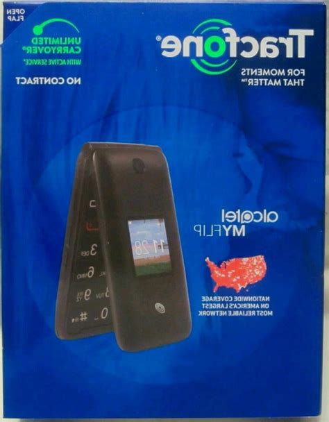 Tracfone Alcatel My Flip Myflip A405 Prepaid Cell
