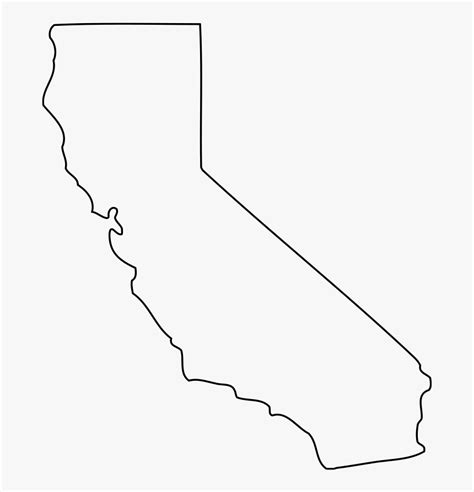 California Blank Map Clip Art California Outline Png Transparent Png