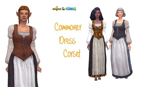 Bonsoir Cute Dress For Your Medieval Sims 8 Zx Ta Medieval