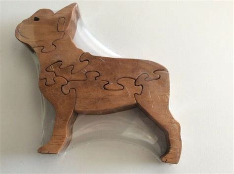 Shop our great selection of dolls & action figures & save. French Bulldog Scroll Saw Puzzle - Handmade - 6 Pieces ...