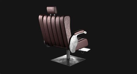 Realistic Barber Chair 3d Model Turbosquid 1254112