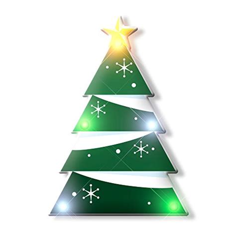 Blinky Led Christmas Tree Flashing Led Light Up Body Light Pins Set Of