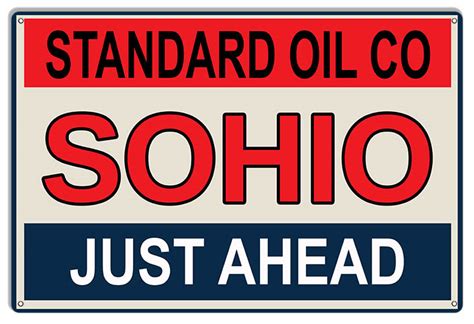 Standard Oil Company Sohio Reproduction Metal Sign 3 Sizes