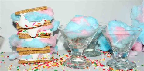 Cotton Candy Smores Cotton Candy Recipe Smores Marshmallow Fluff