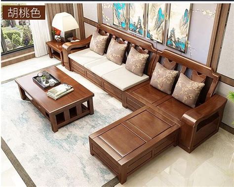 Source Hot Sale Living Room Chinese Style Sofas Bed Wooden Sofa On M