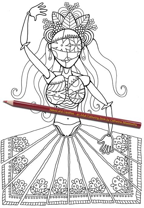 Naked Girl Coloring Page Questamerica