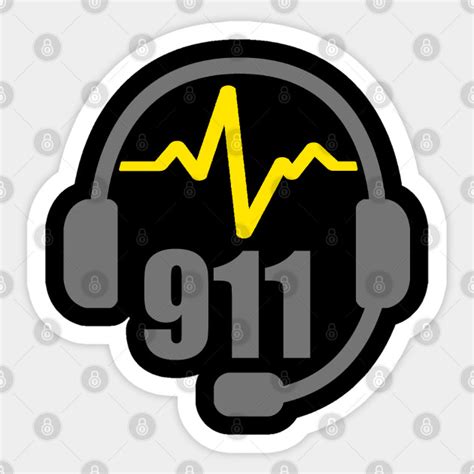 Dispatcher Headset 911 Communications 911 Dispatcher T Sticker