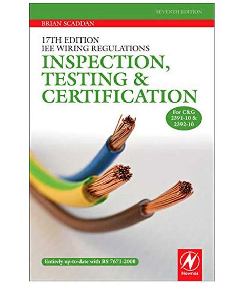 Th Edition IEE Wiring Regulations Inspection Testing And