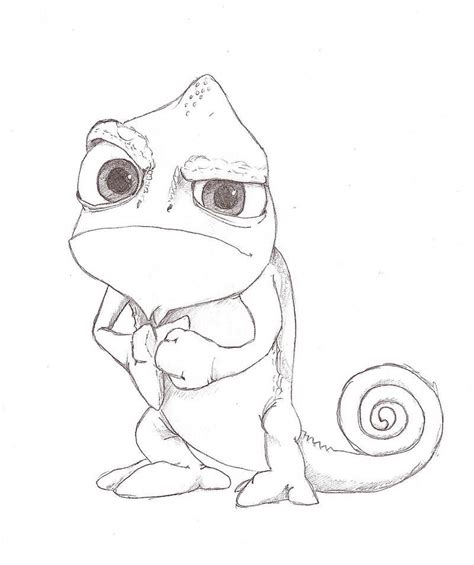 PASCAL IS WATCHING YOU. by HippieLlama | Disney drawings ... Move your story along using expression, point of view and composition.