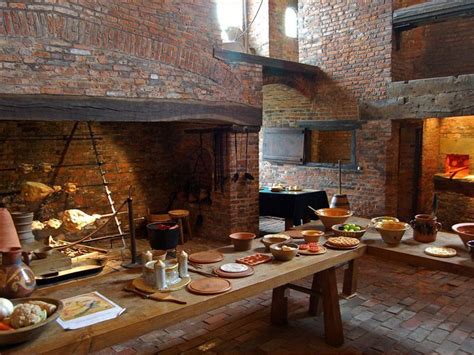 The Medieval Castle Kitchen Castle Kitchens Fireplace Cooking
