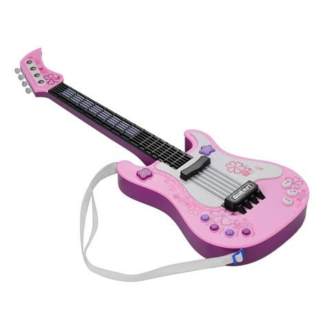 Kids Toy Guitar With Rhythm Lights And Soundsfun Educational Pink