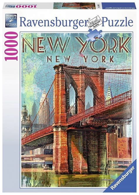 Jigsaw Puzzle Retro New York 1000 Piece Ravensburger
