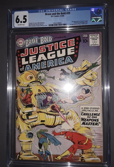 The Brave And The Bold 29 Cgc 65 2nd Appearance Of Justice League