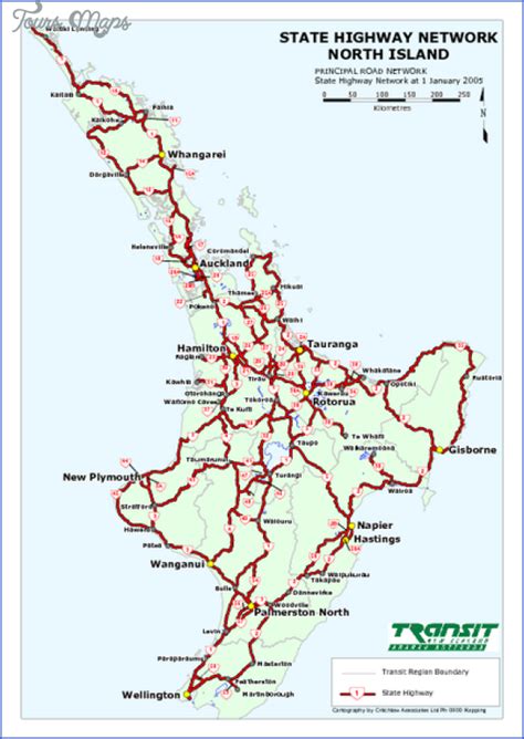 Printable map of new zealand north island. New Zealand North Island Map - ToursMaps.com