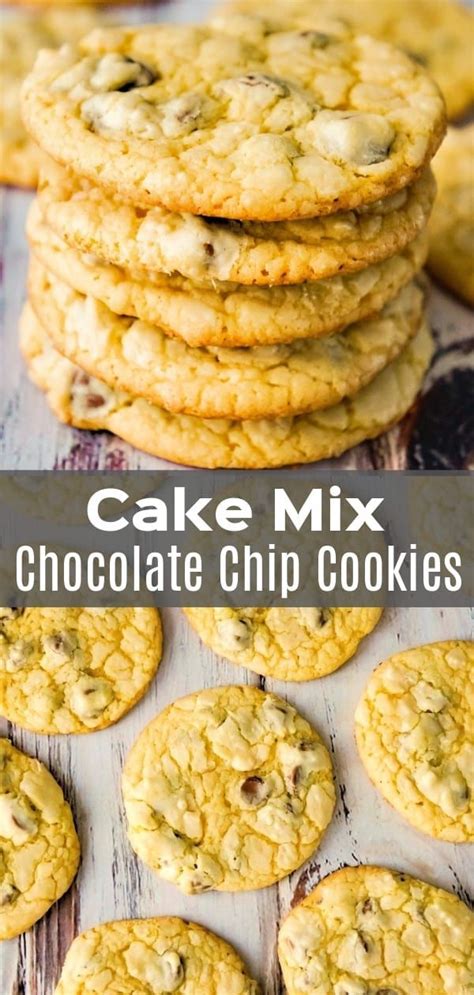 Cake Mix Chocolate Chip Cookies Are A Quick And Easy