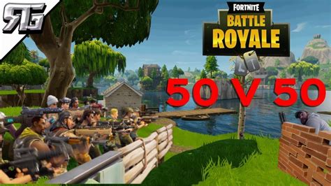 Fortnite Battle Royale Playing New 50 V 50 Youtube