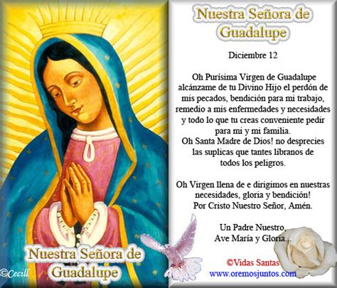 ® Blog Católico Gotitas Espirituales ® OraciÓn A La Virgen De Guadalupe