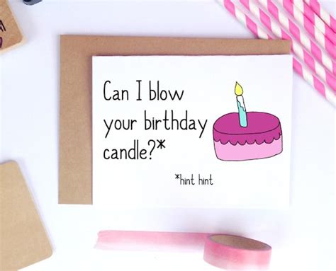 Funny Birthday Card Dirty Birthday Card Sexy Boyfriend Card