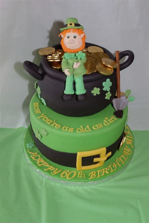 Happy 60th Irish Themed Cake For An Irishman Happy 60th Irish Themed