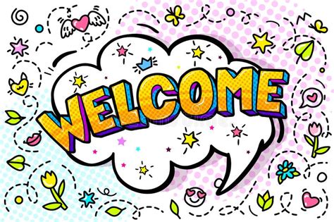 Word Bubble Welcome Stock Illustrations 1168 Word Bubble Welcome