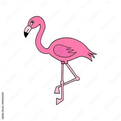 Pink Flamingos Cartoon