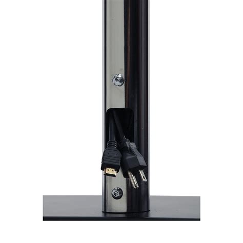 Peerless Ss Series Dual Pole Floor Stand For 32 65 Inch Screens Chrome