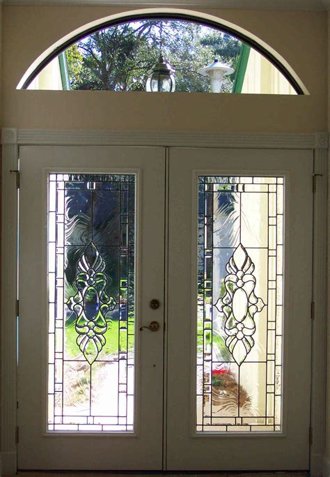 Entry Door Stained Glass Inserts Glass Door Ideas