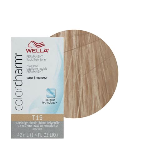 These toners remove the remaining brass for perfect blondes every time. Wella Color Charm Permament Liquid Hair Color Toner 42mL ...