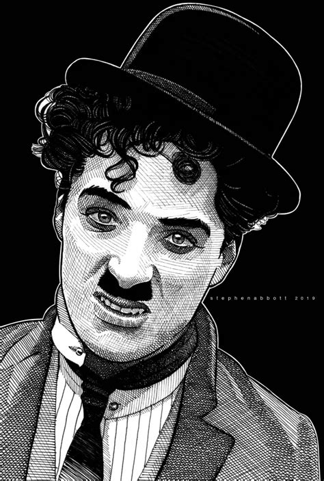 Portrait Of Charlie Chaplin By Stefanosart On Stars Portraits 2