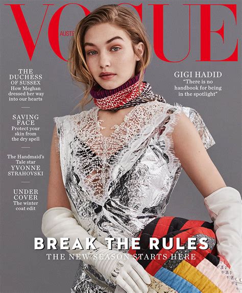 Gigi Hadid Covers Vogue Australia July By Giampaolo Sgura