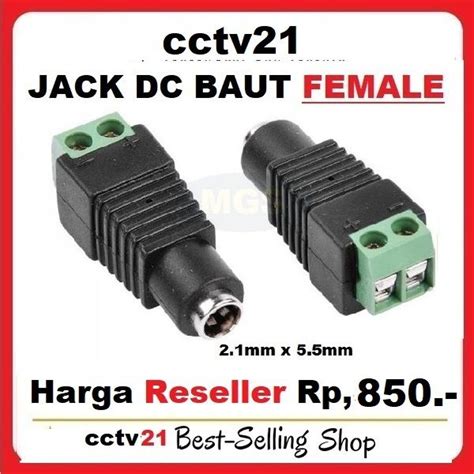 Konektor Connector Jack Dc Baut Female Rp 850 Harga Reseller Cctv21 Lazada Indonesia