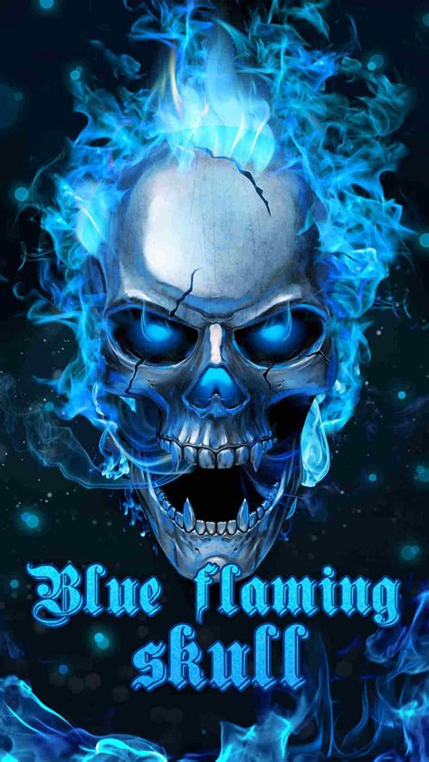 Blue Flaming Skull Live Wallpaper 2019 For Android Apk