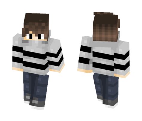 Download Cute Boy Brown Hair Jeans Minecraft Skin For Free