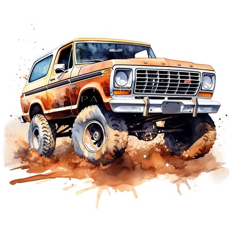 Ford Bronco Clipart Png Etsy