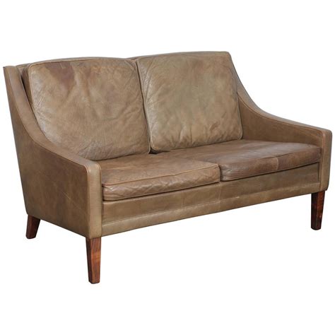 High to low nearest first. Danish Mid-Century Modern 2-Seat Brown Leather Sofa For ...