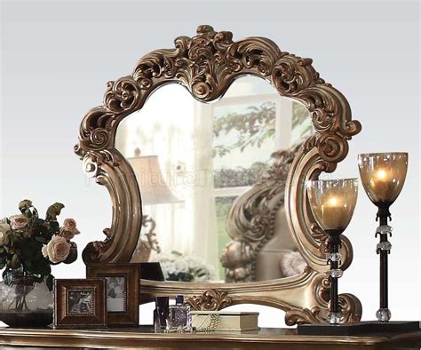 Vendome Dresser 23005 In Gold Patina By Acme Woptional Mirror